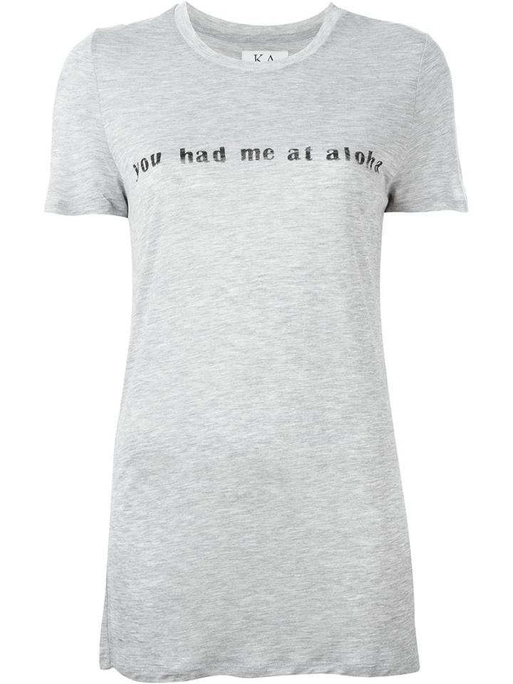 Zoe Karssen You Had Me At Aloha Print Long Fit T-shirt