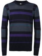 Ps By Paul Smith Striped Jumper, Men's, Size: Medium, Blue, Merino