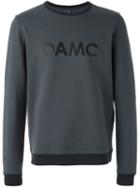 Oamc Crew Neck Sweatshirt, Men's, Size: Small, Grey, Cotton/polyamide/spandex/elastane