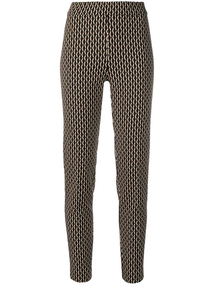 D.exterior All-over Print Trousers - Brown