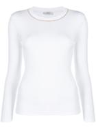 Peserico Ribbed Sweatshirt - White