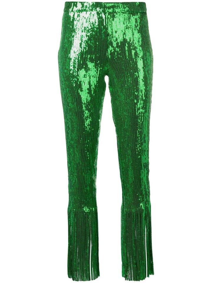 Giuseppe Di Morabito Sequin Embellished Skinny Trousers - Green