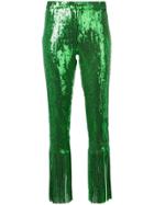Giuseppe Di Morabito Sequin Embellished Skinny Trousers - Green