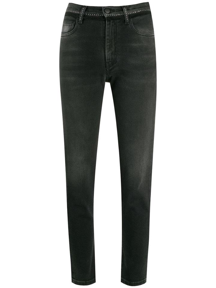 Marcelo Burlon County Of Milan Embellished Skinny Jeans - Black