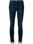 7 For All Mankind Asymmetric Cuff Jeans - Blue