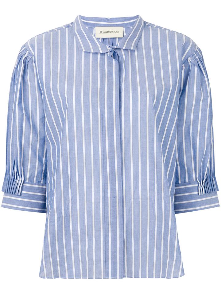 By Malene Birger Striped Oversized Shirt - Black