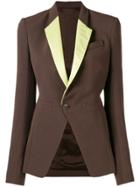 Rick Owens Single Button Blazer - Brown