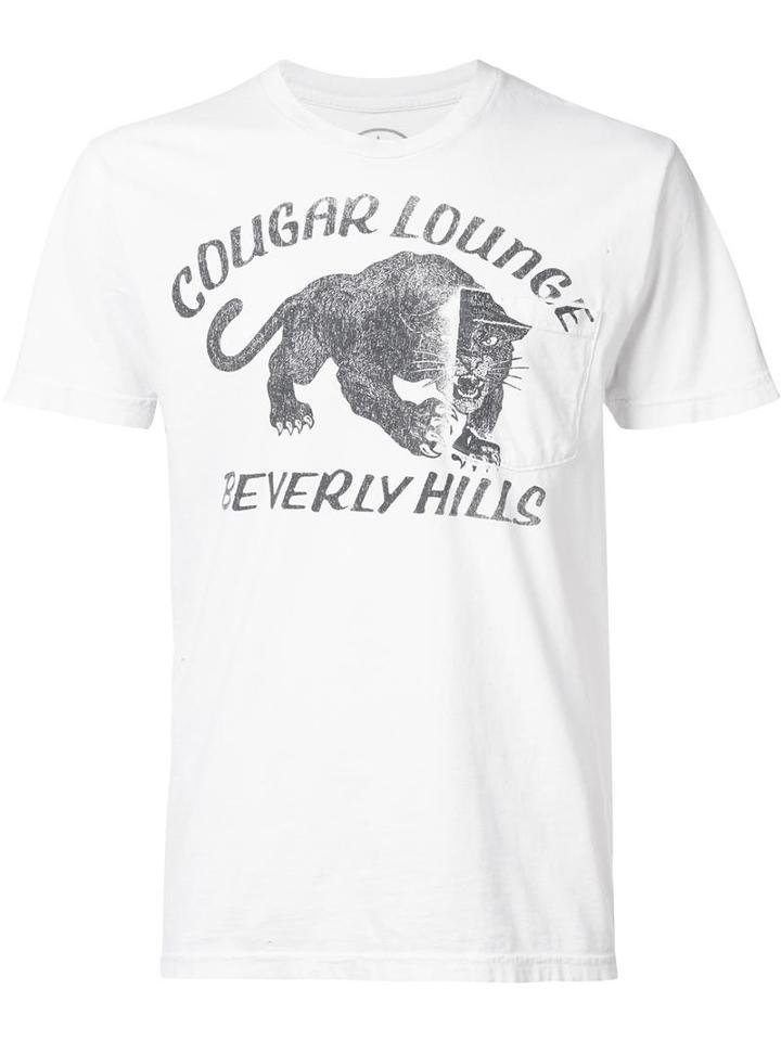 Local Authority Cougar Lounge T-shirt, Adult Unisex, Size: Medium, White, Cotton