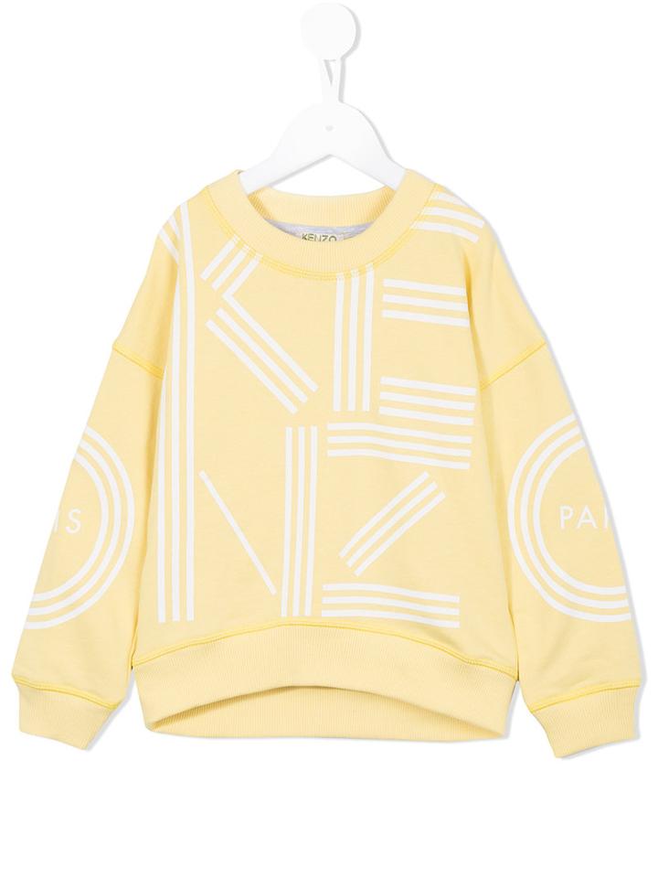 Kenzo Kids Printed Sweatshirt, Girl's, Size: 12 Yrs, Yellow/orange