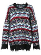 R13 Fair Isle Knitted Jumper - Multicolour