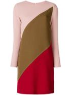 P.a.r.o.s.h. Panelled Shift Dress - Pink & Purple