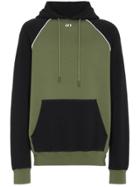 Off-white Black And Green Arrow Print Hoodie