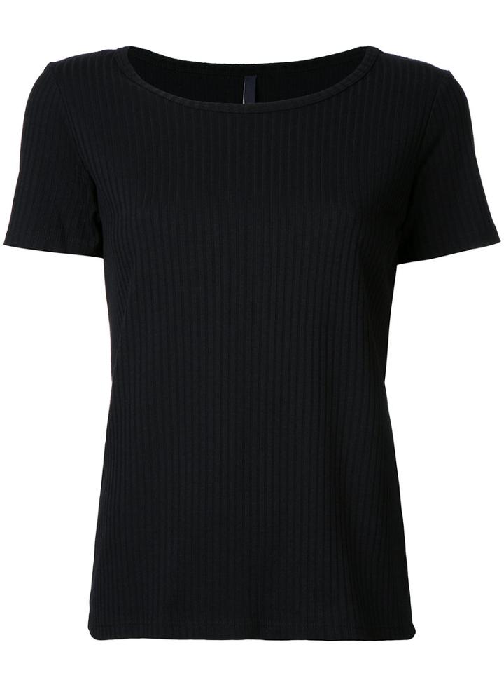 Nobody Denim Luxe Rib Tee Allure, Women's, Size: Xs, Black, Nylon/viscose