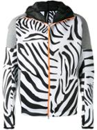 Adidas By Kolor - Zebra Print Zip Hoodie - Men - Polyester/polyurethane - S, Black, Polyester/polyurethane