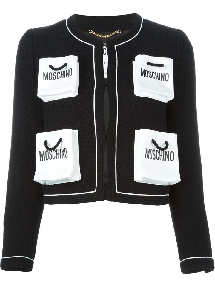 Moschino 3d Shopping Bag Pocket Jacket