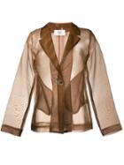 Maryam Nassir Zadeh 'milena' Organza Blazer