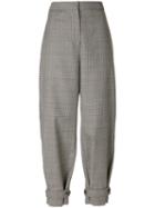 Stella Mccartney - Lexi Prince Of Wales Checked Trousers - Women - Wool - 38, Brown, Wool