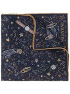 Valentino Galaxy Print Necktie - Blue