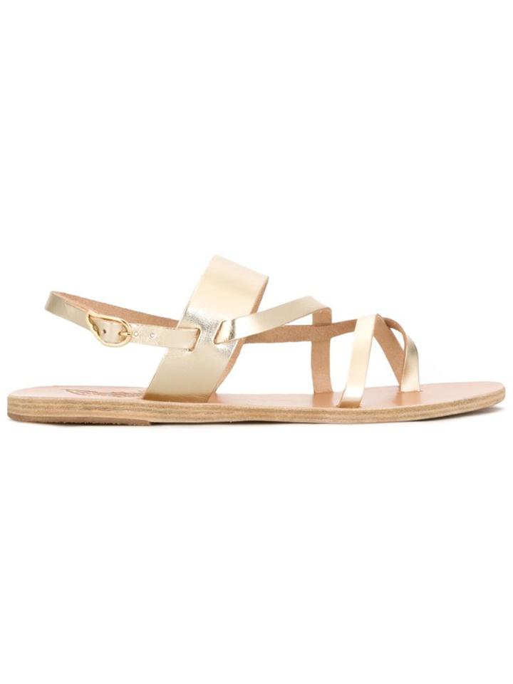 Ancient Greek Sandals Alethea Sandals, Women's, Size: 36, Grey, Calf Leather/leather