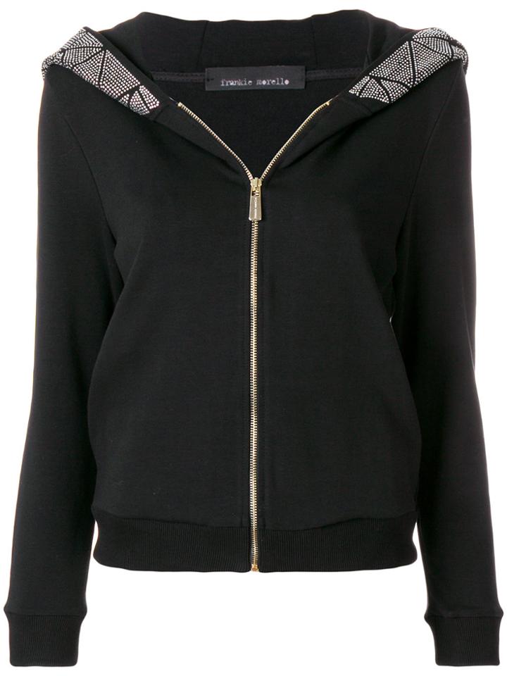 Frankie Morello Micro Stud Hoodie - Black