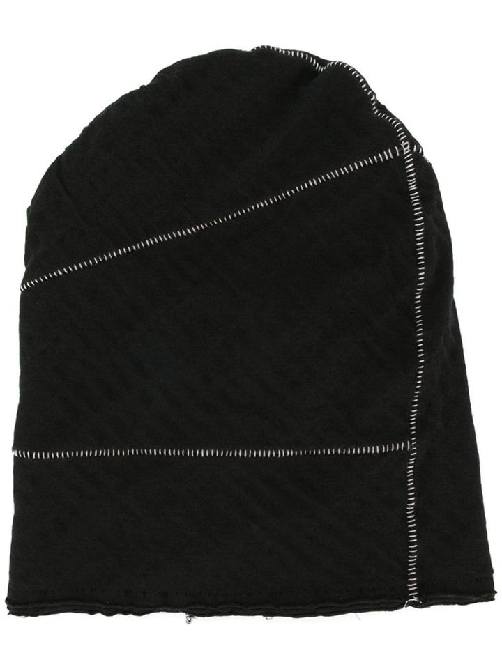 Thom Krom Stitch Detailed Beanie - Black