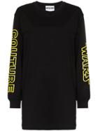 Moschino Oversized Printed Logo T-shirt - Black