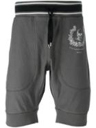 Alexander Mcqueen Skull Crest Shorts, Men's, Size: Large, Grey, Cotton