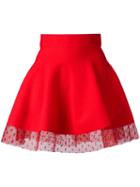 Piccione. Piccione Full Mini Skirt, Women's, Size: 42, Red, Viscose/polyester/silk
