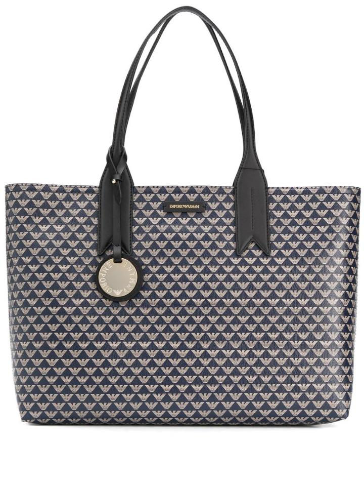 Emporio Armani Signature Tote Bag - Blue