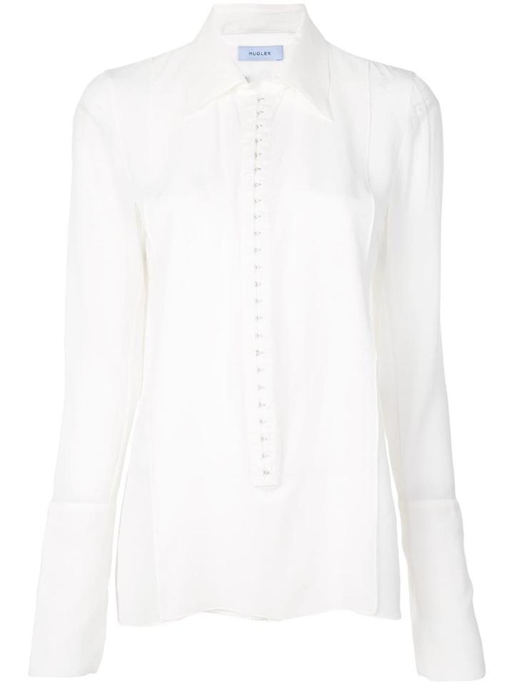 Mugler Exaggerated Cuff Shirt - White