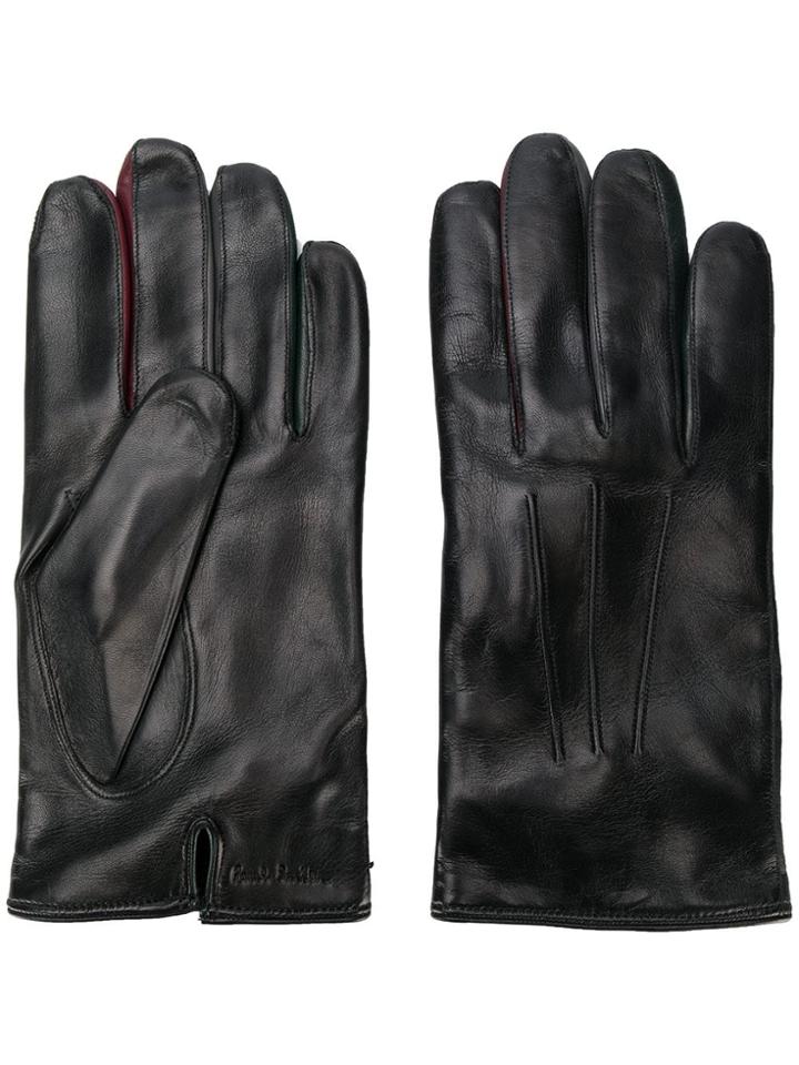 Paul Smith Leather Gloves - Black
