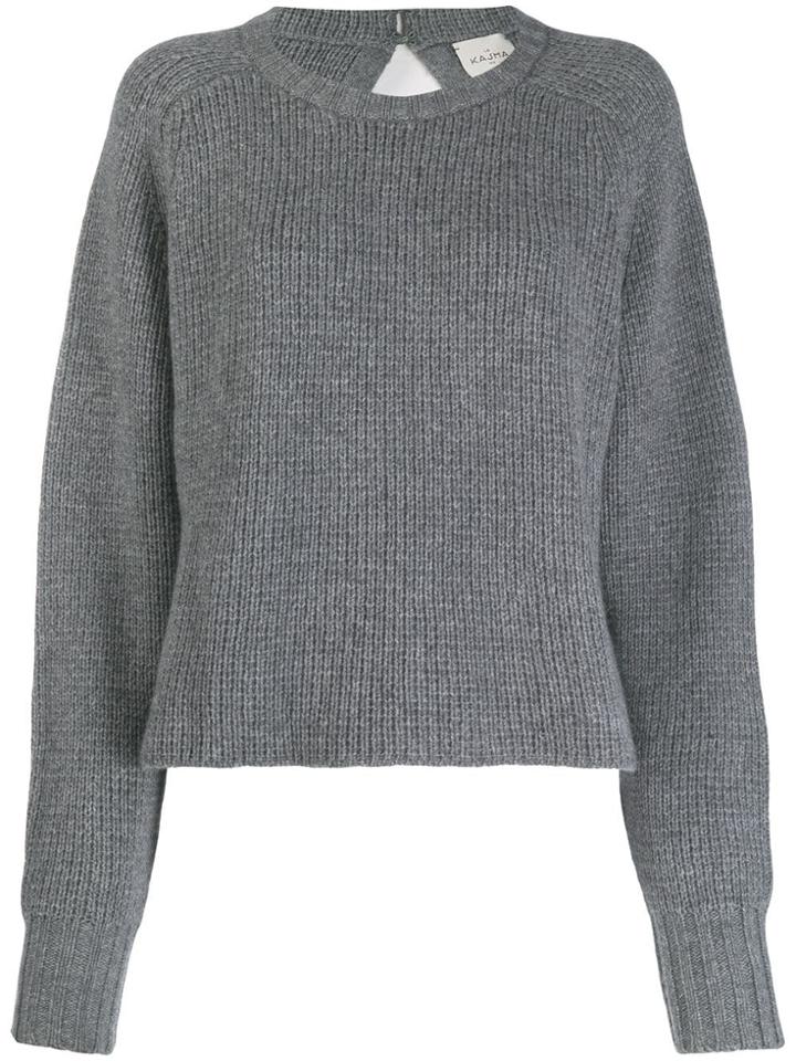 Le Kasha Komaki Boat Neck Jumper - Grey
