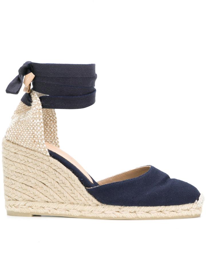 Castañer Carina Wedge Heel Espadrilles - Blue