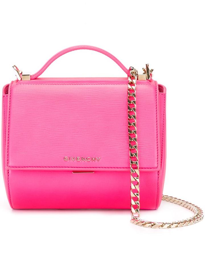 Givenchy Mini 'pandora Box' Shoulder Bag, Pink/purple, Calf Leather