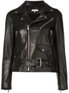 Iro Zipped Biker Jacket - Black