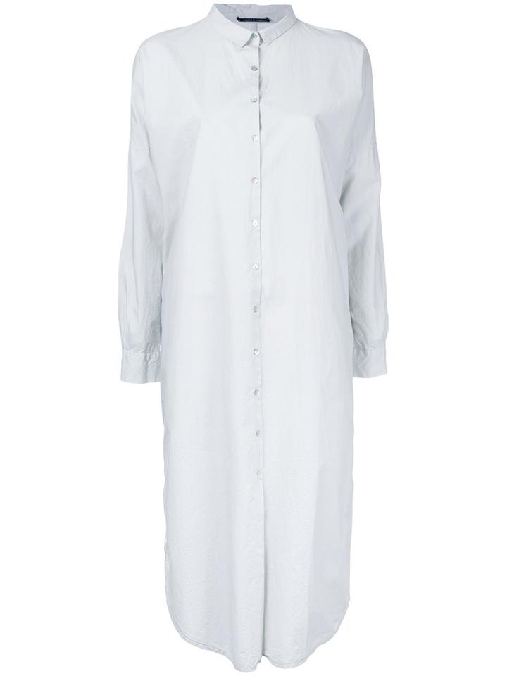 Album Di Famiglia - Shirt Dress - Women - Cotton - M, Grey, Cotton