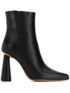 Jacquemus Ornamental Pointed Boots - Black