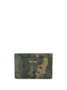 Paul Smith Camouflage Print Card Holder - Green