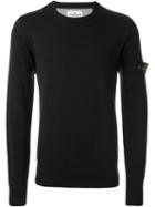 Stone Island Crew Neck Sweatshirt, Men's, Size: Small, Black, Cotton