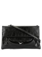 Y's Foldover Crossbody Bag - Black
