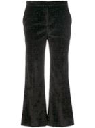 Marc Jacobs Creased Cropped Plaid Pants - Brown