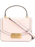 Tory Burch Juliette Embossed Mini Top-handle Satchel - Pink & Purple