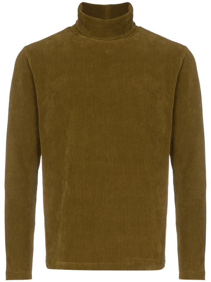 Dashiel Brahmann Corduroy Roll-neck Top - Green