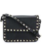 Valentino 'rockstud' Crossbody Bag, Women's, Black, Calf Leather/metal