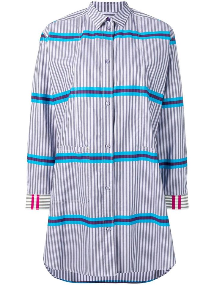 Ps Paul Smith Striped Shirt Dress - Purple