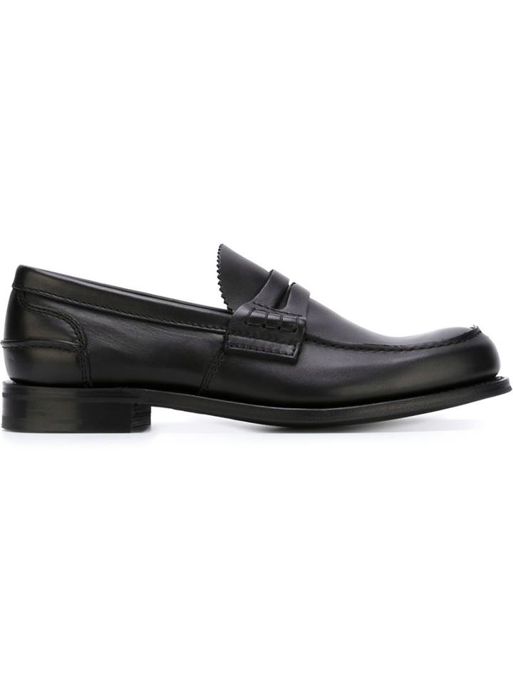 Church S Pembrey Loafers, Men's, Size: 7, Black, Leather/rubber