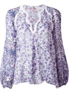 Giambattista Valli Floral Print Tunic, Women's, Size: 44, White, Silk/viscose