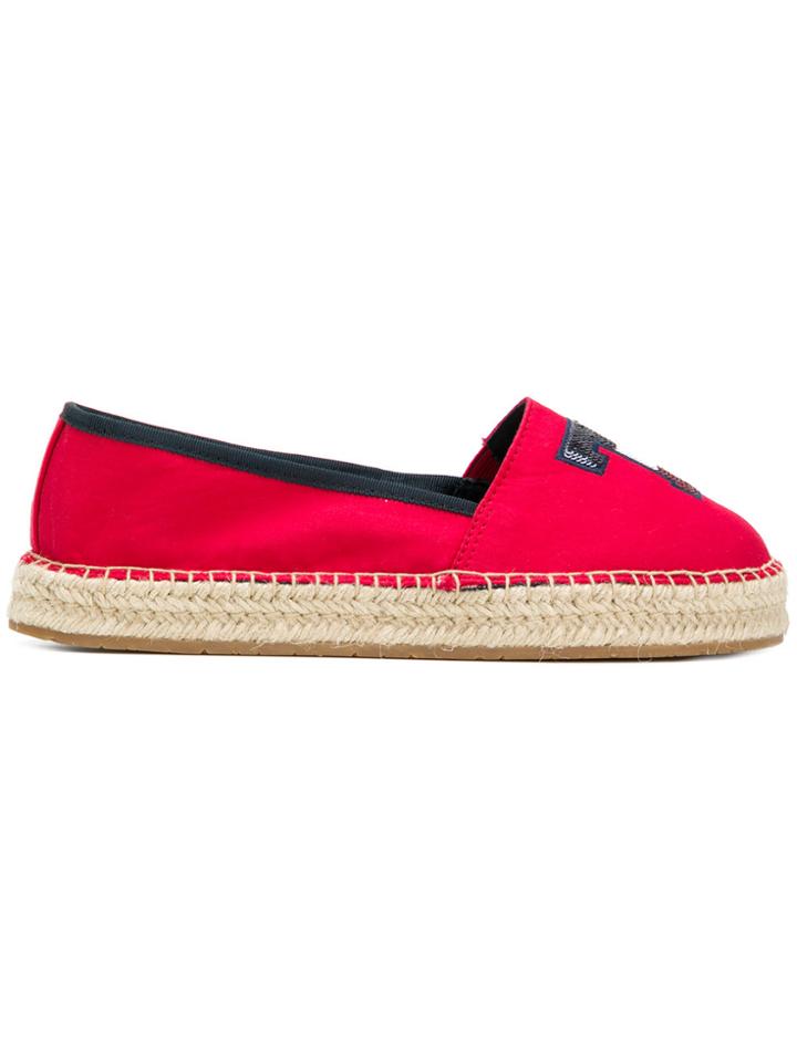 Tommy Hilfiger Sequin T Espadrilles - Red