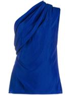 Lanvin Zaffiro Draped Blouse - Blue