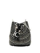 La Carrie Studded Bucket Bag - Black